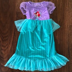 Disney Princess Ariel Nightgown or Costume 3T